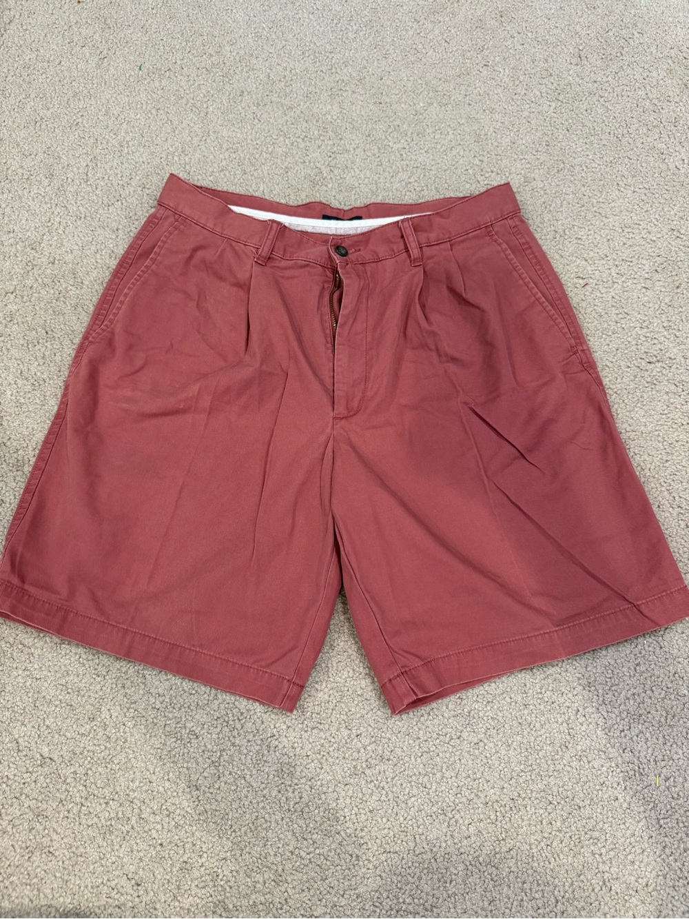 Dockers Men's Flat Front Shorts in Dusty Rose